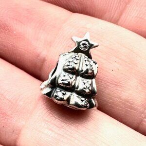 Pandora Pave Christmas Tree Charm 925 ALE Sterling Silver